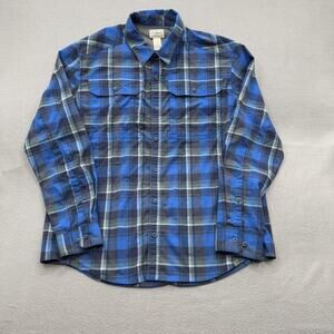 L.L.Bean Shirt Lot Of (2) Mens XL Vented Mesh Lined Outdoors Performance.